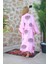 Müslin Kimono %100 Pamuklu Göz Baskılı Desenli Bornoz Kaftan Sabahlık 5