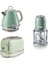 Vintage Yeşil 3'lü Kahvaltı Seti (Su Isıtıcı Kettle + Doğrayıcı Rondo + Ekmek Kızartma Makinesi Özel Set) 1