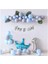 Makaron Mav Gri Prens Taç Folyolu Balon Set 3
