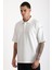 Omuz Çoban Dikiş Detaylı Double Pike Kumaş Loose Fit Erkek Polo Yaka Tişört 5
