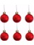 Mini Party Store 4 cm Ağaç Süsleme Topları 6lı Kırmızı 1