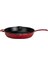 Döküm Yuvarlak Kızartma Tavası Döküm Demir Yekpare Saplı. ÇAP(Ø)30CM-BORDO 1