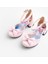 Pembe Simli Fiyonklu Kız Çocuk Topuklu Ayakkabı 6