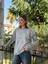 NC50793 Italyan Beauty Yazılı Coton Sweatshirt Gri 2