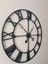 Büyük Boy Roman Rakamlı Metal Duvar Saati 90X90 cm 2