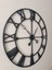 Büyük Boy Roman Rakamlı Metal Duvar Saati 90X90 cm 3