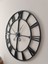 Büyük Boy Roman Rakamlı Metal Duvar Saati 90X90 cm 5