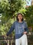 NC8533C Italyan Joy Taşlı Kapüşonlu Coton Sweatshirt Mavi 6