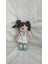 Amigurumi Miniş Bebek Kız Çocuk Bebek Oyuncak Örgü/organik Oyuncak Mint 2