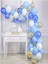 Mavi Gold Konfetili Balon Zincir Seti 2