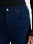 72042 Likralı Darpaça Denim Pantolon-Koyu Laci. 4