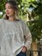 NC50793 Italyan Beauty Yazılı Coton Sweatshirt Krem 2