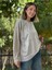 NC50793 Italyan Beauty Yazılı Coton Sweatshirt Krem 3