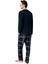 Erkek Lacivert Pijama Takım 3508 3