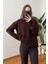 Oversize Orijinal Triko Kazak- Kahverengi 5