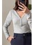 Düğmeli Premium Bodysuit- Gri 4