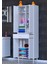 Yeni Afra 60 x 173 x 32,5 cm 1 Çekmece 4 Kapak 5 Raf 8 Bölme Çok Amaçlı Banyo & Mutfak Dolabı 1