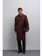Bordo Relax Fit Erkek Trençkot 3