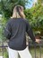 NC8533 Italyan Padi Yazılı Coton Sweatshirt Füme 7