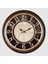 1965-VA Duvar Saati Kahverengi Çerçeveli Içi Kahve-Kakrem Haritalı 45CM Kabartma Rakamlı Selefon Korumalı Amerikan Bris.kadran Metalik Akrep/yelkovan/saniye Akar Saniyeli Mekanizma Akrilik Boya 1