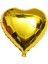 Kalp Balon Folyo Sarı 60 cm 24 Inç 1
