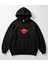 Acı Biber ve Dudak Tasarım Baskılı Oversize Kadın Kapüşonlu Sweatshirt Hoodie 3