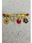 Altın Rengi U.böceği Yusufçuk Çiçek Detay Taşlı Sallantılı Broş (7cm) 4