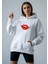 Acı Biber ve Dudak Tasarım Baskılı Oversize Kadın Kapüşonlu Sweatshirt Hoodie 1