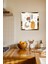 Gold Çerçeveli Minimalist Soyut Desenler Temalı Dekoratif Mdf Duvar Saati 2
