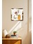 Gold Çerçeveli Minimalist Soyut Desenler Temalı Dekoratif Mdf Duvar Saati 3
