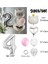 Beyaz Kedi Rakamlı Yaş Balon Set 1