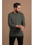 Regular Fit Bisiklet Yaka Rayon Kumaş Full Likralı Uzun Kol Sweatshirt 2
