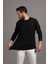 Regular Fit Bisiklet Yaka Rayon Kumaş Full Likralı Uzun Kol Sweatshirt 2