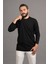 Regular Fit Bisiklet Yaka Rayon Kumaş Full Likralı Uzun Kol Sweatshirt 4