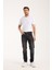 Erkek Pantolon Siyah Regular Fit Fermuarlı Jeans 9