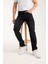 Erkek Pantolon Siyah Regular Fit Fermuarlı Jeans 3