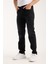 Erkek Pantolon Siyah Regular Fit Fermuarlı Jeans 4