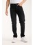 Erkek Pantolon Siyah Regular Fit Fermuarlı Jeans 7