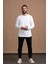 Regular Fit Bisiklet Yaka Rayon Kumaş Full Likralı Uzun Kol Sweatshirt 1