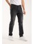 Erkek Pantolon Siyah Regular Fit Fermuarlı Jeans 1