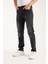 Erkek Pantolon Siyah Regular Fit Fermuarlı Jeans 3