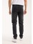 Erkek Pantolon Siyah Regular Fit Fermuarlı Jeans 7