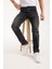 Erkek Pantolon Siyah Regular Fit Fermuarlı Jeans 8
