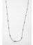 Oval Toplu Top-Top Gümüş Zincir Kolye 47CM 1
