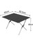 Portatif Alüminyum Kamp Masası Siyah 60x82x48cm 3