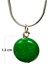 Zümrüt Doğal Taşı Zincirli El Yapımı Kolye Uç: 1,5 cm Zincir: 20 cm Kutulu 3