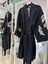 Adn Işlemeli Kimono Pamuk Gabardin - Siyah - (40-46 Beden Uyumlu) 1