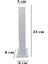Dik Bileklik Standı Süet Tekli Lastikli Gri (24 Cm) 3
