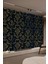 Altın Varaklı Lacivert Damask Tekstil Duvar Kağıdı 2