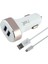 Ht-17 5W 2 Çıkışlı Lightning Kablo + Araç Şarj Aleti 1